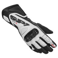 Women's leather motorcycle gloves SPIDI STR-6 Black/White