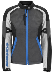 Geacă moto textilă damă SPIDI TEK NET Gri/Alb/Provence