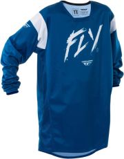 FLY RACING Kinetic Stoke - Tricou motocross copii bleumarin/alb 2025