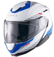 Helmet NEXX X.LIFETOUR FLIP UP GLOBE WHITE BLUE