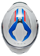 Helmet NEXX X.LIFETOUR FLIP UP GLOBE WHITE BLUE