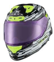 Helmet NEXX X.R3R X.R3R GLITCH RACER RED WHITE