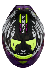 Helmet NEXX X.R3R X.R3R GLITCH RACER RED WHITE
