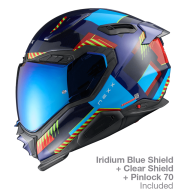Helmet NEXX X.WST3 FLUENCE BLUE RED
