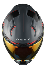 Helmet NEXX X.WST3 FLUENCE GRAY RED MATT