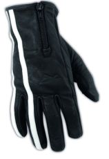 Leather gloves A-PRO GRAN TORINO BLACK/WHITE