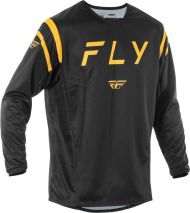 Tricou motocross FLY RACING Kinetic Center- Negru/Auriu 2025