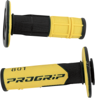 Γκριπς Motocross PROGRIP 801 Hybrid Duo-Density ΜΑΥΡΟ/ΚΙΤΡΙΝΟ
