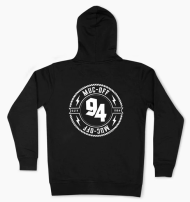 Φούτερ MUC-OFF ROPE HOODIE ΜΑΥΡΟ