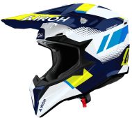 Κράνος μοτοκρός AIROH WRAAAP VISION κίτρινο/μπλε γυαλιστερό