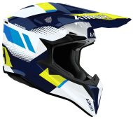 Κράνος μοτοκρός AIROH WRAAAP VISION κίτρινο/μπλε γυαλιστερό