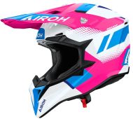 Κράνος μοτοκρός AIROH WRAAAP VISION ΡΟΖ ΓΥΑΛΙΣΤΕΡΟ