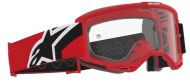 Мотокрос очила ALPINESTARS VISION OTG RED/BLK/WH Clear