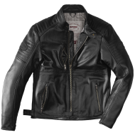 Leather motorcycle jacket SPIDI CLUBBER Extreme black