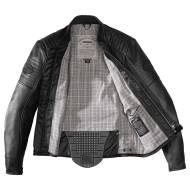 Leather motorcycle jacket SPIDI CLUBBER Extreme black