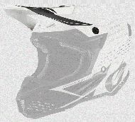 Γείσο για κράνος O'NEAL 5SRS ΠΟΛΥΑΚΡΥΛΙΤΙΚΟ ΚΡΑΝΟΣ TRACE ΜΑΥΡΟ/ΛΕΥΚΟ