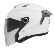 Κράνος σκούτερ AXXIS BLAZER SV σε λευκό γυαλιστερό χρώμα