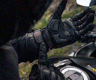 Δερμάτινα γάντια KNOX Oulton MK2 – Μαύρο/Κόκκινο