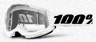 Γυαλιά Motocross 100% GOGGLE STRATA 2 WHITE CLEAR