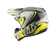 Cască Motocross TROY LEE DESIGNS GP Pro Crossover - Gri/Galben