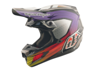 Cască Motocross TROY LEE DESIGNS SE5 Carbon Stripes - Negru/Violet