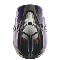 Cască Motocross TROY LEE DESIGNS SE5 Carbon Stripes - Negru/Violet
