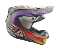 Cască Motocross TROY LEE DESIGNS SE5 Carbon Stripes - Negru/Violet