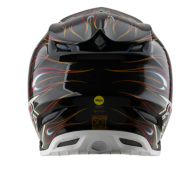 Cască Motocross TROY LEE DESIGNS SE5 Carbon Torched - Negru/Roșu