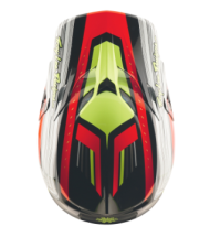 Cască Motocross TROY LEE DESIGNS SE5 Composite Stripes - Negru/Infra Roșu