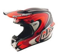 Cască motocross pentru copii TROY LEE DESIGNS GP Pro Crossover - Negru/Roșu
