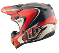 Cască motocross pentru copii TROY LEE DESIGNS GP Pro Crossover - Negru/Roșu