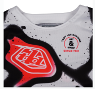 Kids motocross jersey TROY LEE DESIGNS GP Pro Membrane Youth Jersey - White/Infra Red