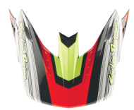 Helmet Visor TROY LEE DESIGNS SE5 Carbon Stripes - Black/Infra Red