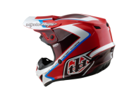 Cască de motocross TROY LEE DESIGNS GP Shutter - Roșu/Alb
