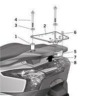Монтажен комплект за куфари SHAD TOP MASTER KYMCO SUPER DINK/DOWNTOWN 125 '09