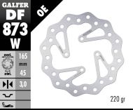 Rear brake disc Galfer BRAKE TRACK WAVE 165x3mm DF873W