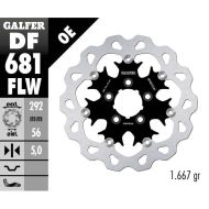 Disc de frână spate flotant Galfer WAVE FLOATING (C. STEEL) 292x5mm DF681FLW