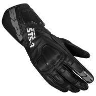 Women's leather motorcycle gloves SPIDI STS-3 BLACK