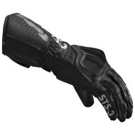 Women's leather motorcycle gloves SPIDI STS-3 BLACK
