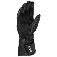 Women's leather motorcycle gloves SPIDI STS-3 BLACK