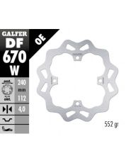 Заден спирачен диск Galfer WAVE FIXED  DISC WAVE FIXED 240x4mm DF670W