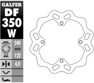 Πίσω Δισκόφρενα Galfer WAVE FIXED 240x4mm DF350W