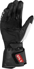Leather motorcycle gloves SPIDI STS-3 RED