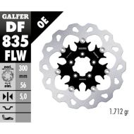 Floating Front Brake Disc Galfer WAVE FLOATING (C. STEEL) 300x5mm DF835FLW
