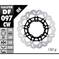 Floating Front Brake Disc Galfer WAVE FLOATING COMPLETE (C. ALU.) 296x4mm DF097CW