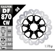Floating Front Brake Disc Galfer WAVE FLOATING COMPLETE (C. ALU.) 300x4.5mm DF870CW