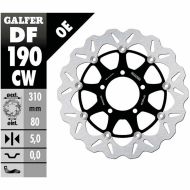 Floating Front Brake Disc Galfer WAVE FLOATING COMPLETE (C. ALU.) 310x5mm DF190CW