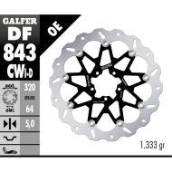 Πλωτό μπροστινό δίσκο φρένων Galfer WAVE FLOATING COMPLETE (C. ALU.) 320x5mm DF843CWD