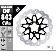 Πλωτό μπροστινό δίσκο φρένων Galfer WAVE FLOATING COMPLETE (C. ALU.) 320x5mm DF843CWI