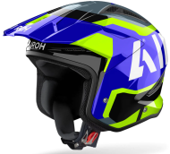 Κράνος scooter AIROH TRR II JUPITER ΜΠΛΕ/ΚΙΤΡΙΝΟ ΓΥΑΛΙΣΤΕΡΟ